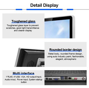 Allinone <span class=keywords><strong>AIO</strong></span> personnalisé en usine 15 pouces tout en un moniteur PC à écran tactile capacitif pour ordinateur avec support - Product Image 5