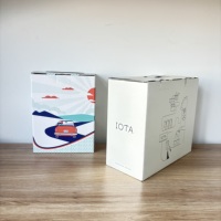 Caja de Envío de Cartón Corrugado Rígido Reciclado Ecológico Personalizado con Asa para Vodka, Tequila, Whisky, Refrescos y Bebidas Energéticas