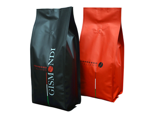 Sachet d'emballage pour grains de café en aluminium imprimé sur mesure, à soufflet, avec fermeture <span class=keywords><strong>Stabilo</strong></span> et fermeture quadruple - Product Image 1