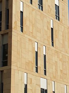 Barry vàng đá <span class=keywords><strong>Granite</strong></span> mộc mạc Trung Quốc thiết kế đồ họa gạch đá cẩm thạch Giá ở Ấn Độ tường gạch cổ điển truyền thống tấm gạch - Product Image 2