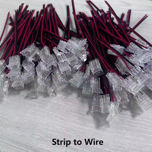 Conector de Tira de Luces LED de 2 Pines, 5MM 8MM 10MM, Conectores de Tira de LED sin Soldadura para Tiras de Luces LED COB - Product Image 3