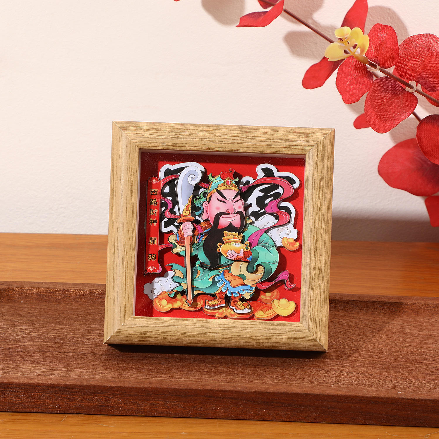 Arc en bois naturel – Dieu de la richesse de la route de l'Ouest