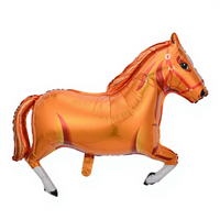 Ballons en Mylar Western Cowboy Cowgirl Chapeau de Cheval Botte Ballons en Aluminium Thème Ferme Rodeo Western Décoration Fête Anniversaire Enfants Baby Shower
