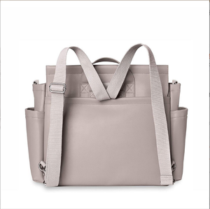 <span class=keywords><strong>Sac</strong></span> <span class=keywords><strong>à</strong></span> couches en <span class=keywords><strong>cuir</strong></span> PU Vegan, pochette de luxe multi-fonction pour maman, fourre-tout de voyage pour hommes et femmes, nouvelle collection 2022 Mochila - Product Image 3