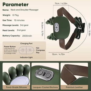 Massaggiatore Shiatsu per Collo <span class=keywords><strong>e</strong></span> Spalle <span class=keywords><strong>con</strong></span> Funzione di Calore <span class=keywords><strong>e</strong></span> Impastamento - Product Image 4