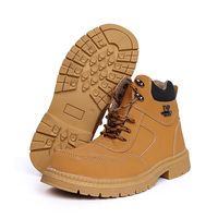 Chaussures de sécurité jaunes en microfibre, résistantes aux perforations, semelle intermédiaire en caoutchouc, bottes de travail haute visibilité, OEM