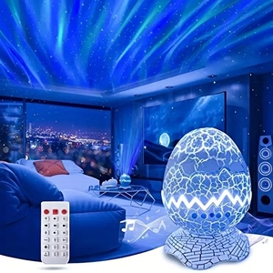 <span class=keywords><strong>Proyector</strong></span> LED de <span class=keywords><strong>cielo</strong></span> <span class=keywords><strong>estrellado</strong></span> con huevo de dinosaurio con Mini altavoz de música BT y luz nocturna de ola Oceánica para habitación de niños y adultos/Decoración de fiesta - Product Image 4