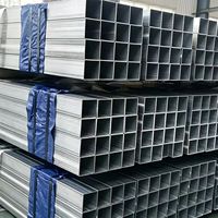 Tube carré ERW galvanisé à bas prix, robuste, conforme ASTM A53/A500, pour usage industriel et architectural, tuyau de forage, soudage et pliage
