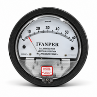 Manomètre de pression différentielle IVANPER 2% FS, position verticale, surveillance de l'état des filtres CVC, garantie 1 an