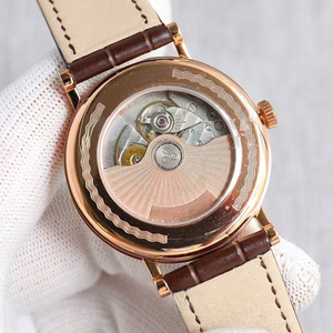 Reloj Mecánico para Hombre, Edición Personalizada Avanzada, Caja de Oro Rosa, Correa de Cuero Marrón, Visualización de Fecha, Luminoso, Resistente al Agua 50M, Automático - Product Image 2