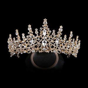 Diadèmes de <span class=keywords><strong>mariage</strong></span> en alliage de diamant pour accessoires de <span class=keywords><strong>cheveux</strong></span> somptueux étincelants coréens pour fille - Product Image 1