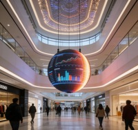 Pantalla LED Esférica Creativa, Globo Publicitario Digital, Video Wall, para Exteriores e Interiores, Centros Comerciales, Eventos, Escenarios, Precio Directo de Fábrica