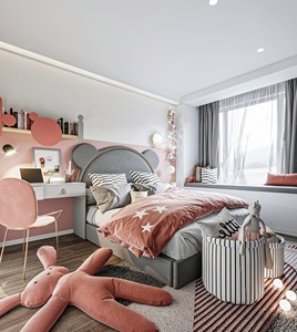 Bắc Âu đơn giản Giường trẻ em trai cô gái công chúa giường phòng ngủ giường đơn - Product Image 5