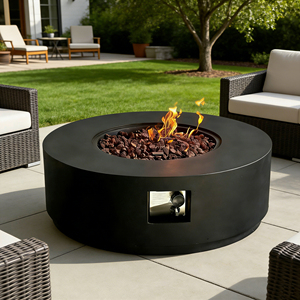 Brasero de Gas Natural para Exteriores, 50000 BTU, Material MGO Ecológico, Perlas de Vidrio para Decoración de Jardín, Camping y Fiestas - Product Image 1