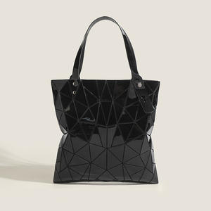 2025 Spring Summer Fashion Large Capacity <b>Zip</b> Two Lady's Random Bill Lading Shoulder <b>Shopping</b> <b>Bag</b> Geometric PVC Polyester - Product Image 4