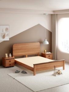 Cama de Plataforma de Madera Maciza de Alta Calidad, Estilo Moderno y Minimalista, para Dormitorio - Product Image 3