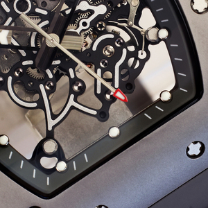 Reloj Mecánico Tourbillon Esqueleto de Alta Calidad, Exquisito y Totalmente Funcional con Correa de Goma, Reloj de Negocios con Hora <span class=keywords><strong>Mundial</strong></span> - Product Image 6