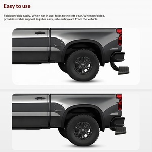 Estribo Lateral Retráctil para Puerta Trasera, Compatible con GMC Sierra 1500 y Chevrolet Silverado 1500, Modelos 2019-2024 - Product Image 3