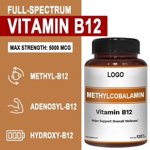 Capsules de méthylcobalamine (vitamine B12) OEM/ODM pour adultes et végétariens - Soutien énergétique et amélioration de l'humeur pour les nouveau-nés - Marque privée personnalisable - Product Image 2