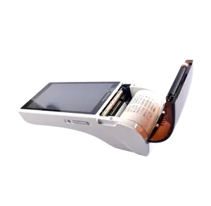 Android Smart Pos Cash Register dengan Printer Thermal dan ROM 8GB + DDR 1GB WIFI NFC untuk Restoran
