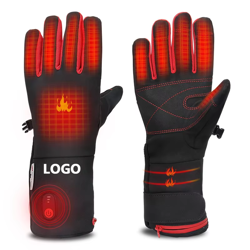 Battery Heated Motorcycle Ski Gloves for
