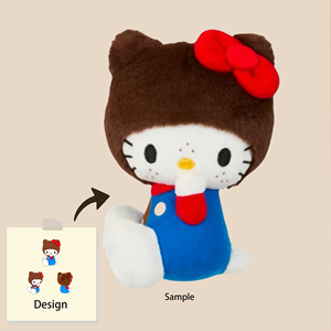 Tùy chỉnh thực hiện kitty phong cách Đồ chơi sang trọng từ mẫu thiết kế nâu trang Phục Mèo búp bê OEM ODM khoa học Kit cho trẻ em Montessori cuốn sách - Product Image 1