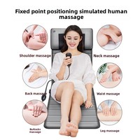 Matelas de massage multifonctionnel bon marché Vibration intégrale du corps avec chauffage du cou et des lombaires Modèle domestique