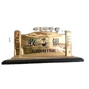 CFL low MOQ Acrylic Business Desk Card Display Stand for for hotel spa center reception for other hotel & restaurant supplies