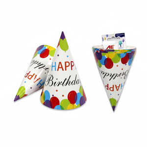 6pcs 6 \ "Balloon Paper Cone Hat 120pcs/CS Party & Festive Hats - Product Image 2