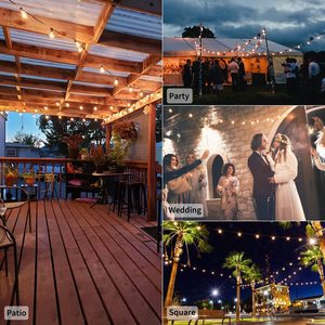 <span class=keywords><strong>Guirlande</strong></span> solaire LED avec ampoule G40, luminaire d'extérieur, éclairage féerique de noël, décoration de mariage et jardin, vente en gros, 5 m - Product Image 6