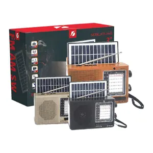Survival Kit Handfree Renewable Panels Loud Portable Speaker with Solar Lights Emergency Powered Am Fm Sw Radio
