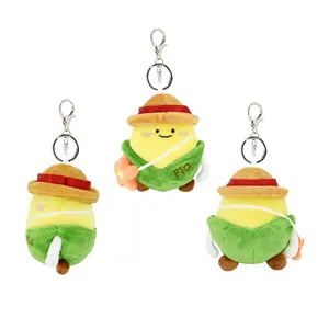 Stuffed Mascot Customized Plush Key Chain Cute Doll Hang It On The Endorsement And The Key Environmental Protection Material