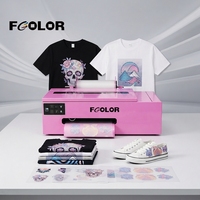 Impresora DTF FCOLOR A4 Nueva para Pequeñas Empresas, Máquina de Impresión DTF, Impresora Plana DTF A4, Funciona con Horno