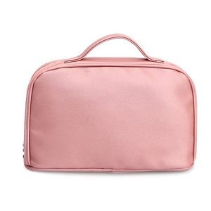 Borsa da toilette da viaggio per signora di grande capacità rosa con Logo personalizzato - Product Image 2