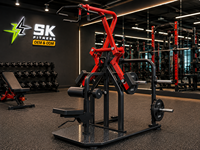 Machine professionnelle de musculation dorsale à mouvement divergent indépendant pour le renforcement des muscles du dos