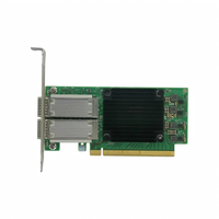 Adaptor Jaringan MCX556A EDAT Dual QSFP28 Port 100GbE EDR IB PCIe4 0 X16 Untuk HPC Cloud Data Center Storage Virtualization SmartNIC