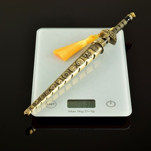 Modello di Arma Fredda da 30cm, Lama in Metallo con Diecimila Motivi per Domare Demoni, Accessorio per Giochi, Coltello da Esterno, Regalo per Ragazzi - Product Image 6