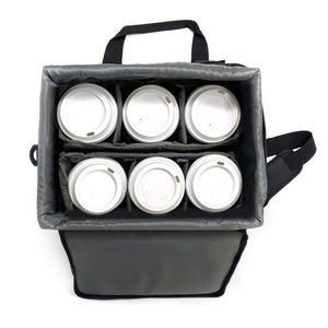 Portable isotherme boisson alimentaire <span class=keywords><strong>transporteur</strong></span> 6 tasses livraison chaude sac de transport plage glace déjeuner refroidisseur 30L 20L 15L Polyester pour la nourriture - Product Image 5