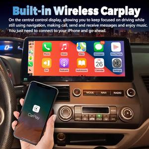Écran QLED 12,3 pouces, autoradio sans fil CarPlay pour Honda Civic 2005-2012, lecteur multimédia vidéo, Android Auto, GPS 4G, unité principale - Product Image 6