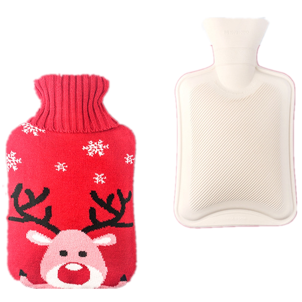 1000 мл впрыска воды милые бутылки горячей воды теплый подарок мешок горячей воды для талии массаж