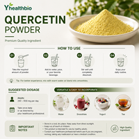 Poudre de Quercétine Haute Pureté 98% – Extrait de Sophora Japonica Transformé en Usine, Rigoureusement Testé pour le Marché Haut de Gamme International