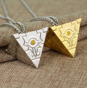 Kalung Anime Yu-Gi-<span class=keywords><strong>Oh</strong></span>! Liontin 3D Besar Yugi Muto, Custom dari Paduan Seng Berlapis Elektroplating - Product Image 6