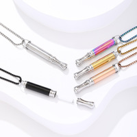 Collier de Résistance Respiratoire avec Filtre en Coton Intégré pour Yoga, Méditation, Aromathérapie, Soulagement du Stress et Pleine Conscience