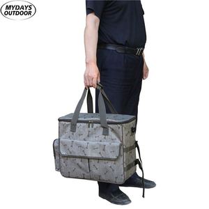 Free sample Large Capacity Portable Dog Pet Weekend Travel Carrier Tote Organizer Bag with Food Container and <b>Waterproof</b> <b>Mat</b> - Product Image 2