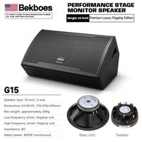 Haut-parleur de monitoring de scène professionnel série G 15 pouces 800 watts, vente chaude