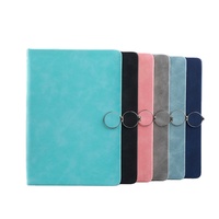 A5A6 Cahier en PU Couverture en PU Carnet d'agenda Boucle ronde magnétique Couverture rigide étanche LOGO personnalisable