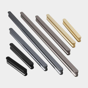 Gagang dan Kenop Furnitur Sekolah Modern Hitam Perak 64-1160mm untuk Lemari Pakaian, Kabinet, Meja Rias, dan Laci - Product Image 6