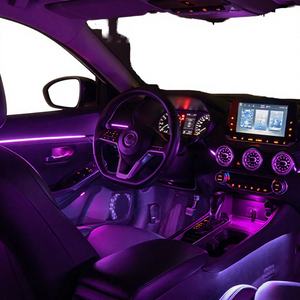 Luz Ambiental de 64 Colores con Efecto Cielo Estrellado de 5V para Audi A4 B8 2007-2015, Lámparas de Atmósfera, Iluminación Interior Automática con Efecto Arcoíris Dinámico - Product Image 4