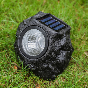 Simulation <span class=keywords><strong>Jardin</strong></span> Rock Lumières Paysage Extérieur Décoratif Étanche Voie Spots Led <span class=keywords><strong>Solaire</strong></span> Onyx LED Pierre Lumière <span class=keywords><strong>Jardin</strong></span> - Product Image 2