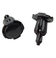 Clips de fixation noirs en plastique à pousser pour voiture, attaches de garniture de carrosserie automobile, tête de 13 mm, tige de 13 mm, pointe de 8,5 mm, clip rivet pour panneau de véhicule